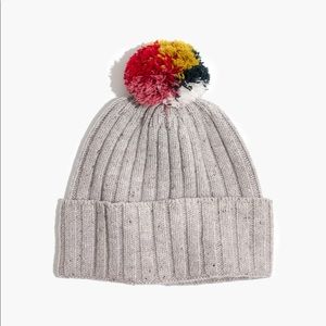 Madewell Rainbow Pom-Pom Beanie